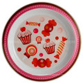 Round Kids Melamine Dinner Plate with Logo